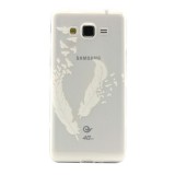 Полимерный TPU Чехол "Перья" Для Samsung Galaxy Grand Prime Duos G530H/G531H